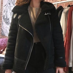 Shearling zara